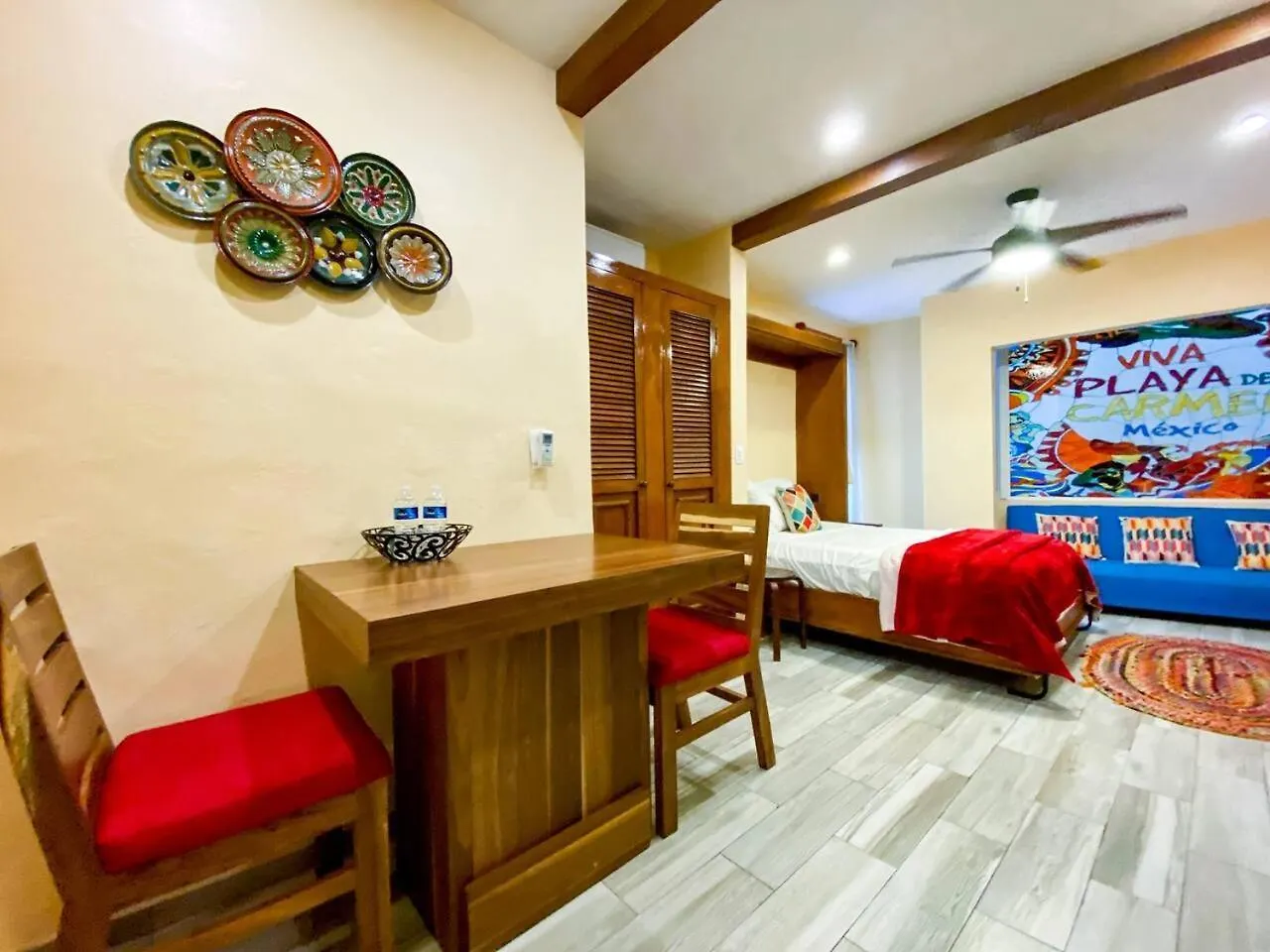 Daire Colorful Hacienda Style 2Br With Pool Steps To Beach Playa del Carmen